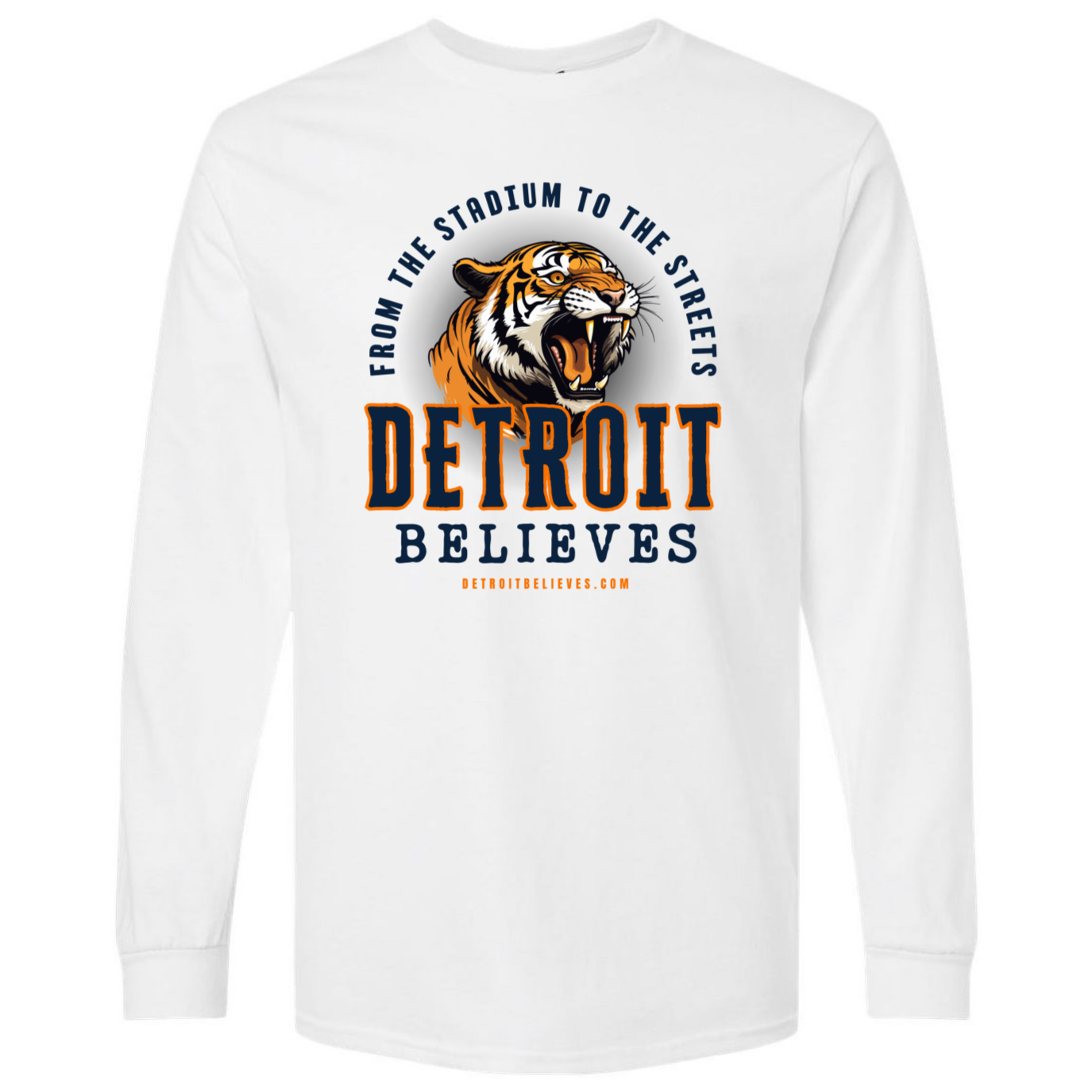 STADIUM Detroit Baseball Men's Long Sleeve T-Shirt