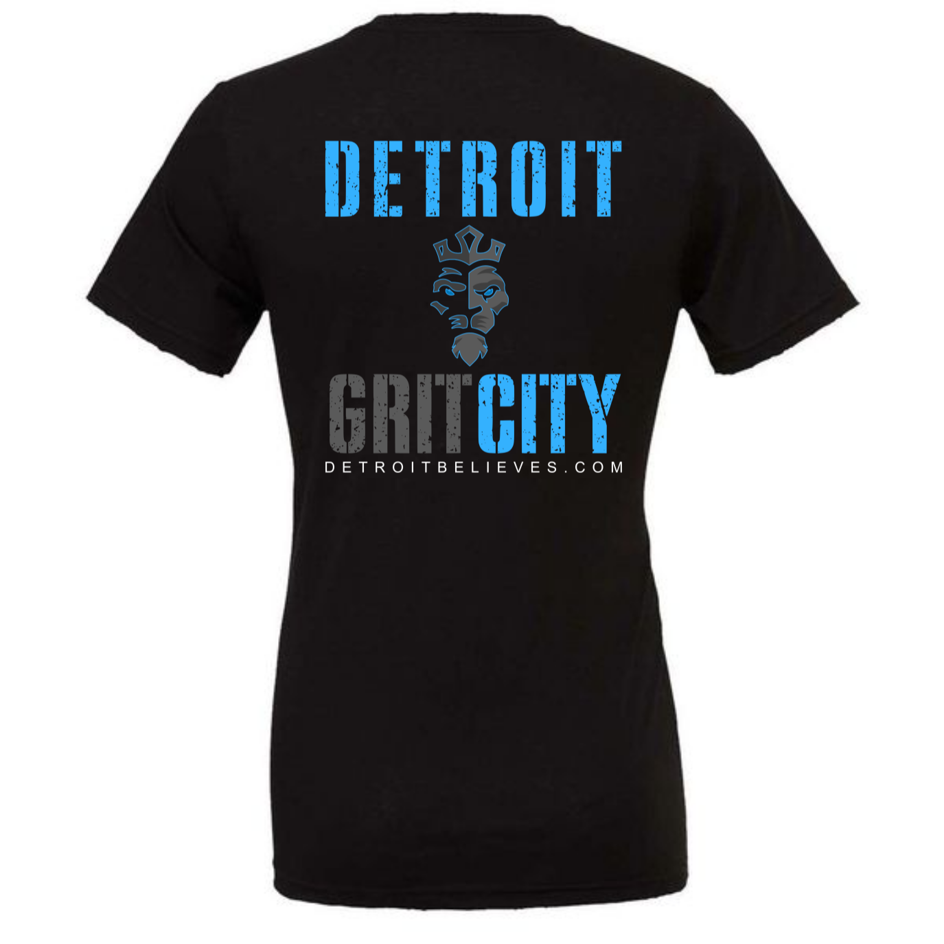 GRIT CITY Detroit Football Bella+Canvas UNISEX Jersey T-Shirt